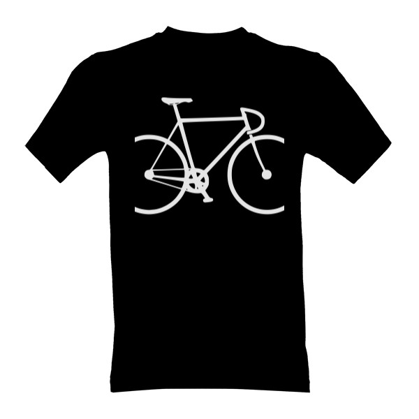 Tričko s potiskem Kolo silueta