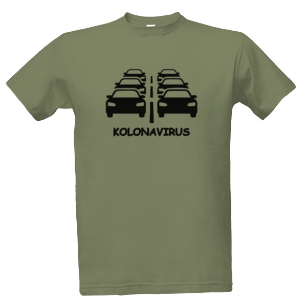 Tričko s potiskem Kolonavirus