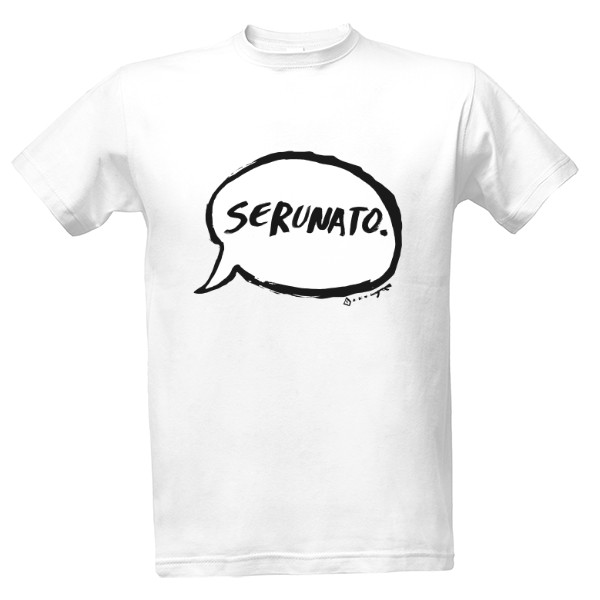 Tričko s potiskem Komixová bublina. Seru na to!