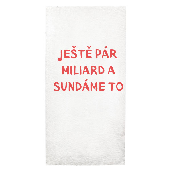 Nákrčník/bandana s potiskem Konec se blíží