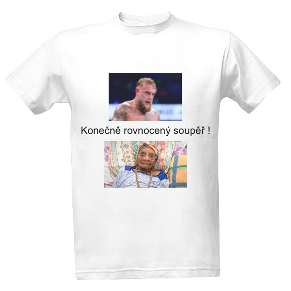 Tričko s potiskem Konečně rovnocenný oponent 
