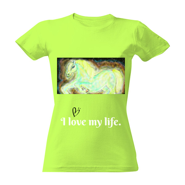 Tričko s potiskem Koník ve vesmíru