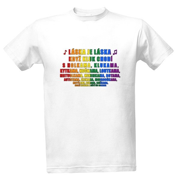 Tričko s potiskem kontroverzní lgbt