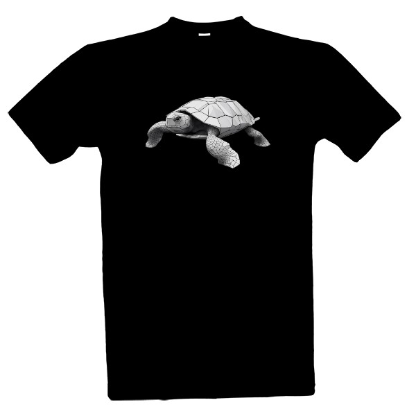 Tričko s potlačou Korytnačka geometrické umenie