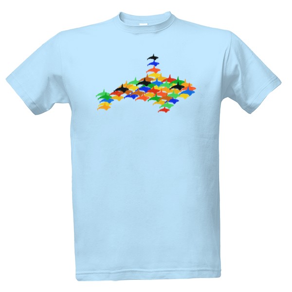 Tričko s potlačou kosatka veľryba kytovec