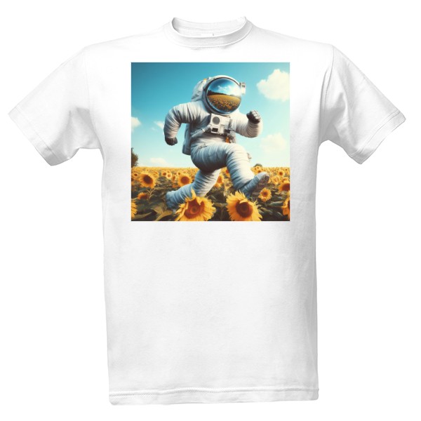 Tričko s potiskem Kosmonaut
