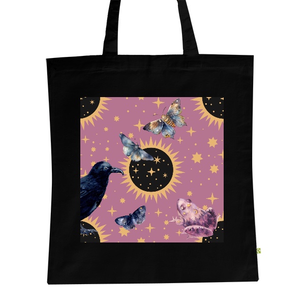 BIO plátěná taška s potiskem Kouzlo black taška