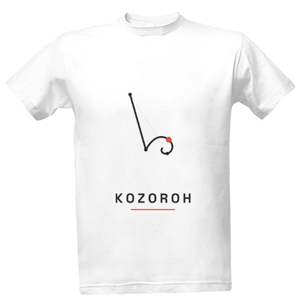 Tričko s potlačou Kozorožec – znamenie zverokruhu (pánske)