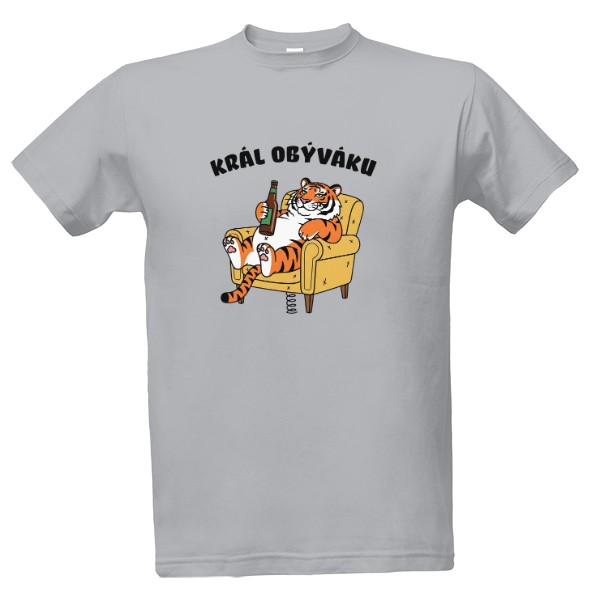 Tričko s potiskem Král obýváku