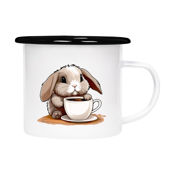 Králíček s kávou