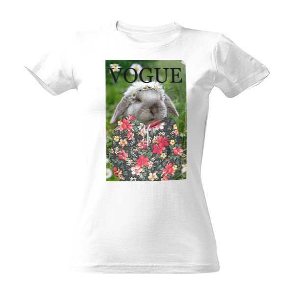 Tričko s potlačou Králík Vogue