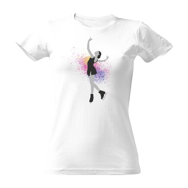 Tričko s potiskem Krasobruslařka