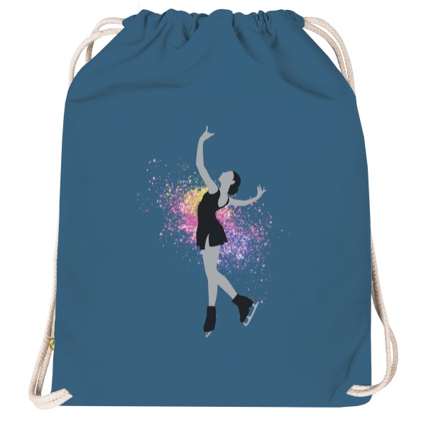 Vak na záda Organic  s potiskem Krasobruslařka