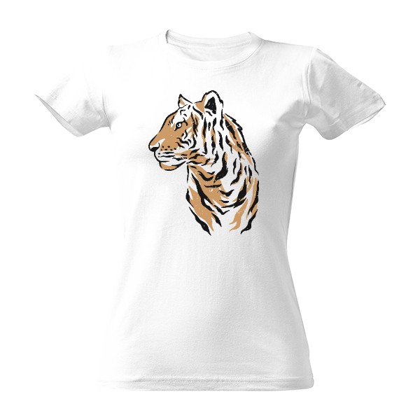 Kreatívne tričko s tigrom