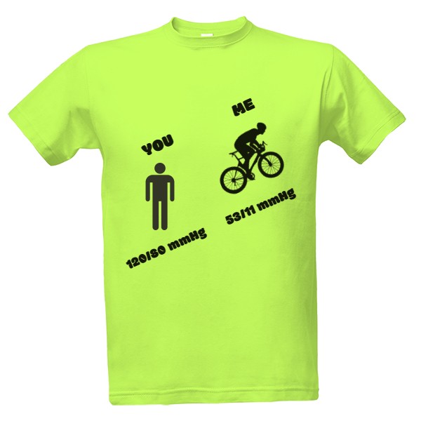 Tričko s potiskem Krevní tlak cyklisty