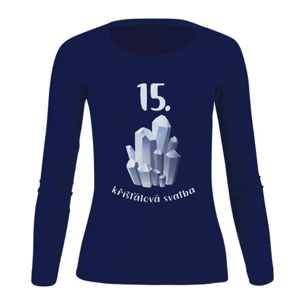 Tričko s potiskem Křišťálová svatba