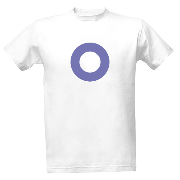 Tričko s potiskem Kruh - pánská bílá