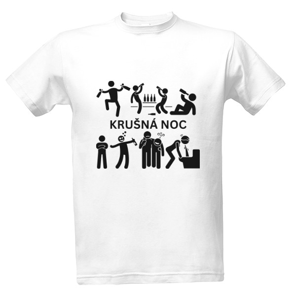 Tričko s potiskem Krušná noc