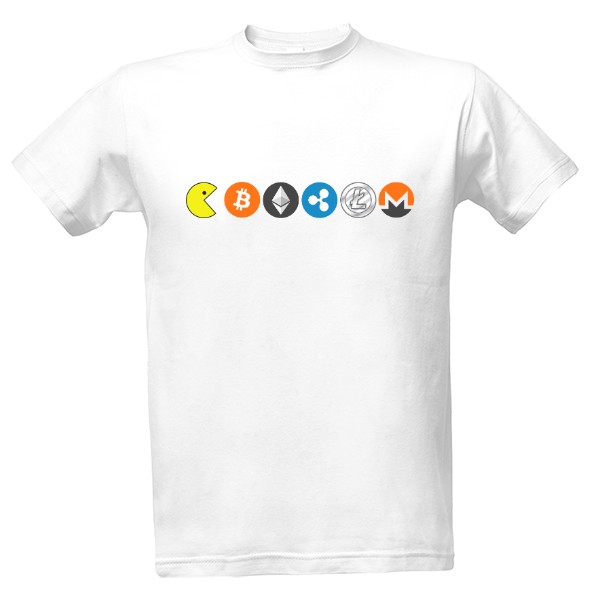 Tričko s potiskem KryptoPacman