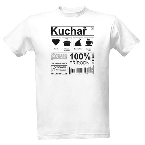 Tričko s potiskem Kuchař