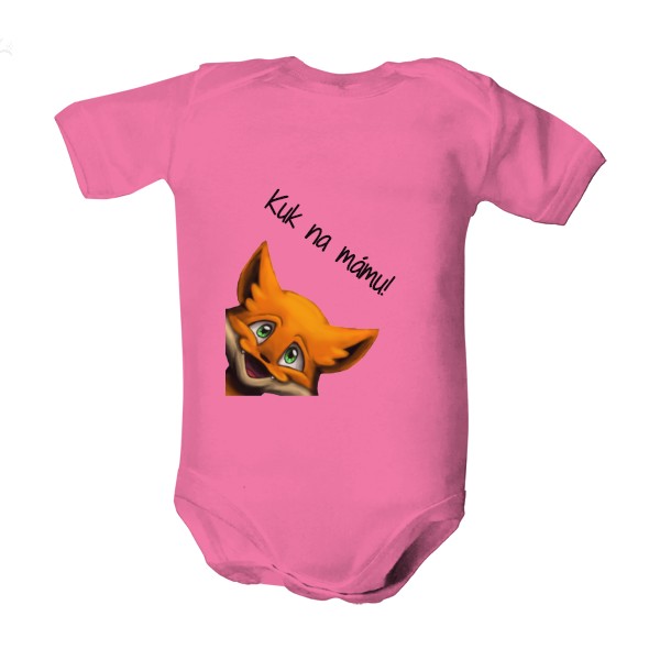 Dětské body  s potlačou Kuk na mámu!