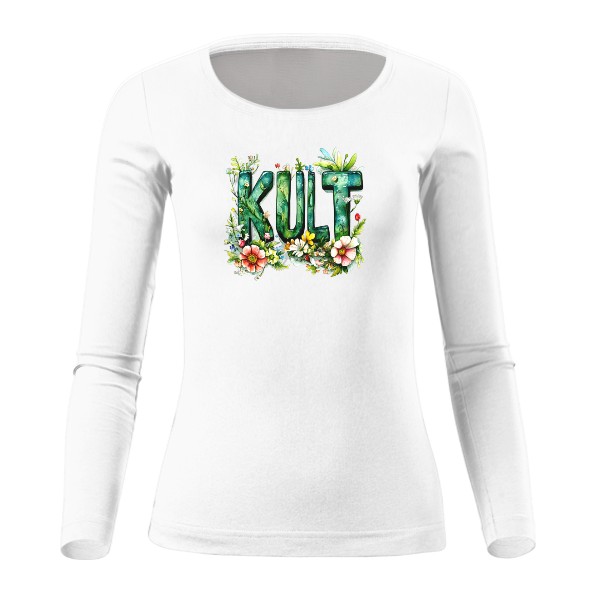 Tričko s potiskem Kult květiny