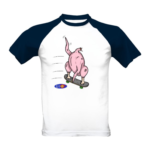 Tričko s potiskem Kuřák na skejtu