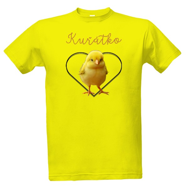 Tričko s potiskem Kuřátko