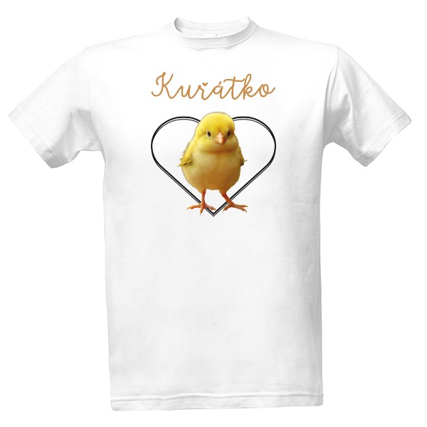 Tričko s potiskem Kuřátko