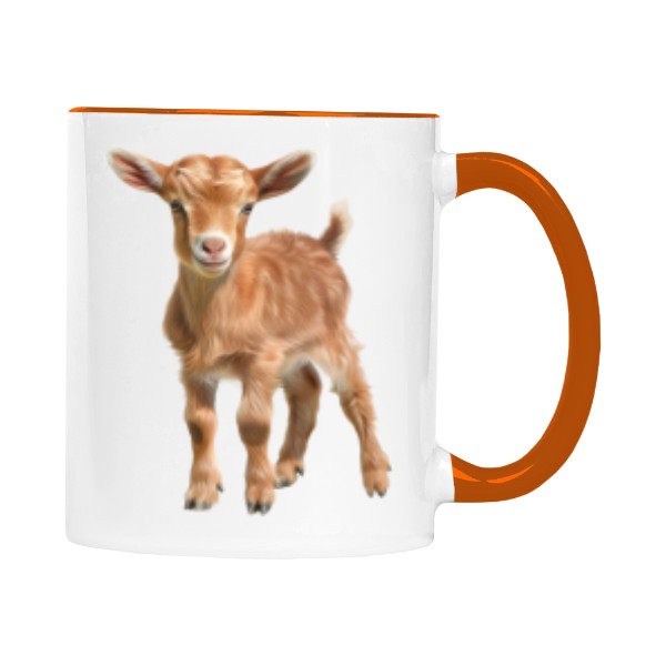 Hrnek malý barevný s potiskem Kůzle