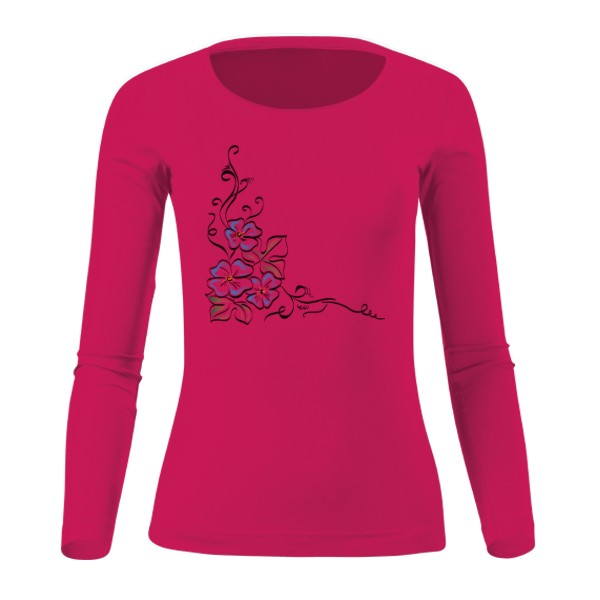 Tričko s potiskem Květina