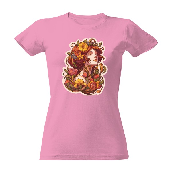 Tričko s potiskem Květinová dívka