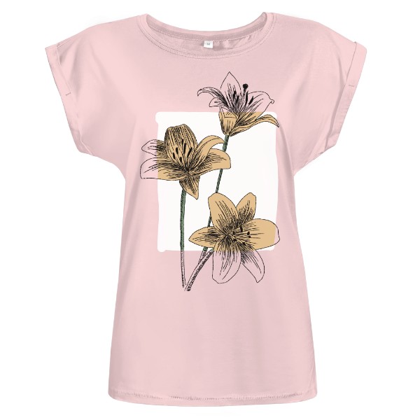 Tričko s potiskem Květiny - lilie