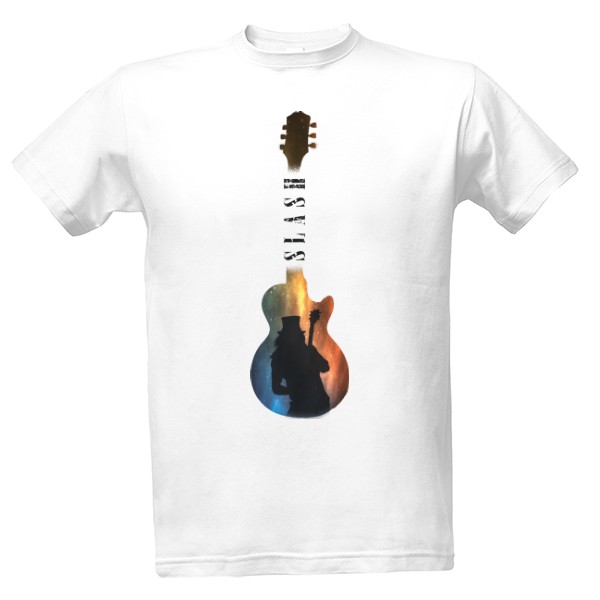 Tričko s potiskem Kytarista Slash v galaxy kytaře