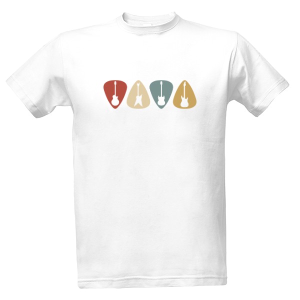 Tričko s potiskem Kytarová trsátka