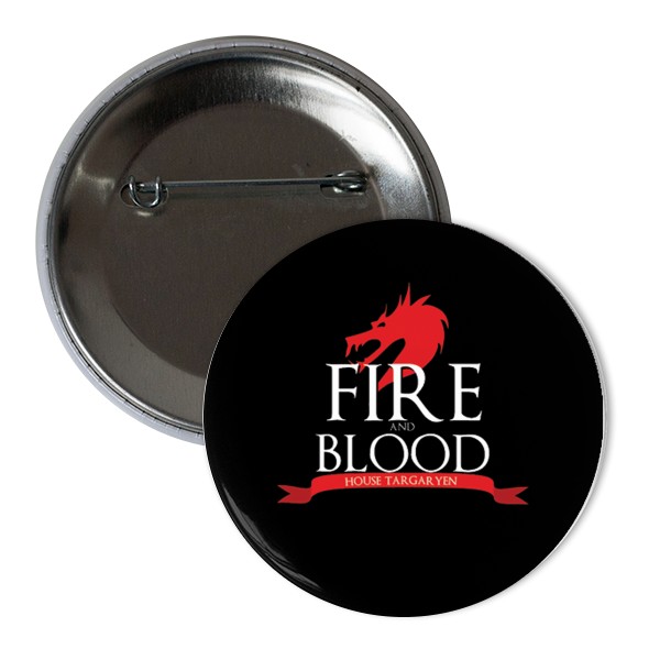 Odznak  s potlačou Targaryen Placka