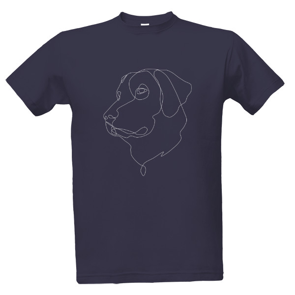 Labrador Retriever line art white T-shirt
