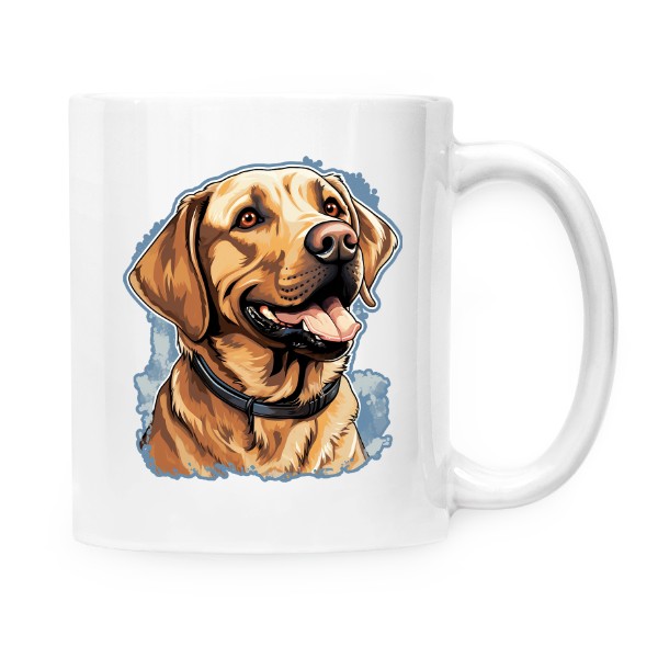 Hrnček malý biely s potlačou Labrador