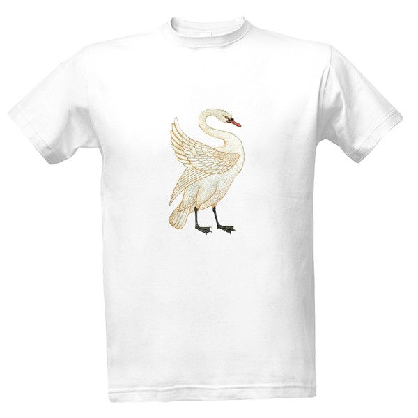 Tričko s potiskem Labuť