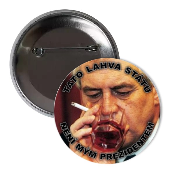 Odznak  s potlačou lahva státu