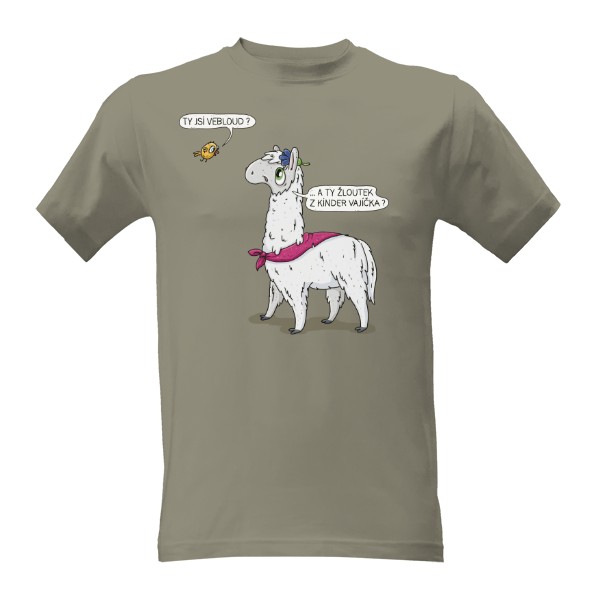 Tričko s potiskem lama
