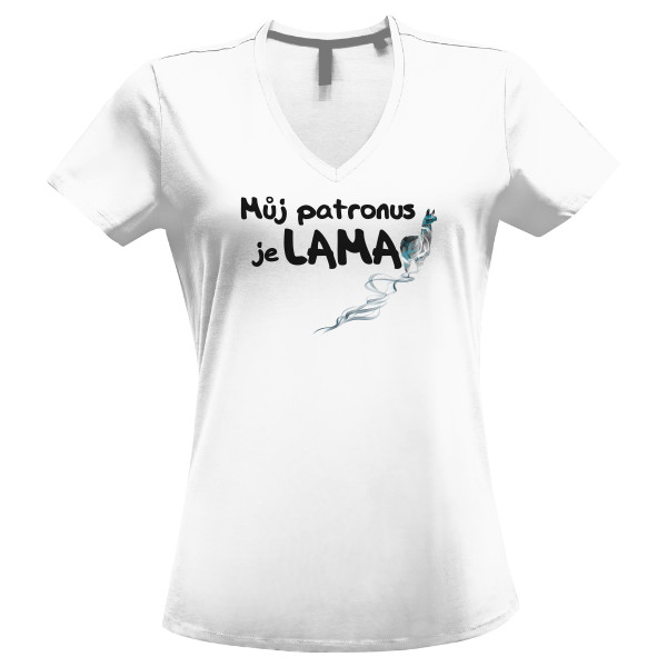 Tričko s potiskem Můj patronus je LAMA