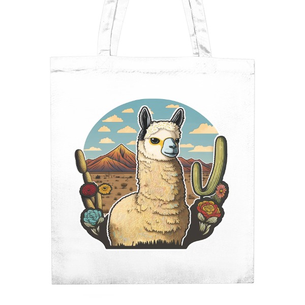 Nákupní taška unisex s potlačou Lama