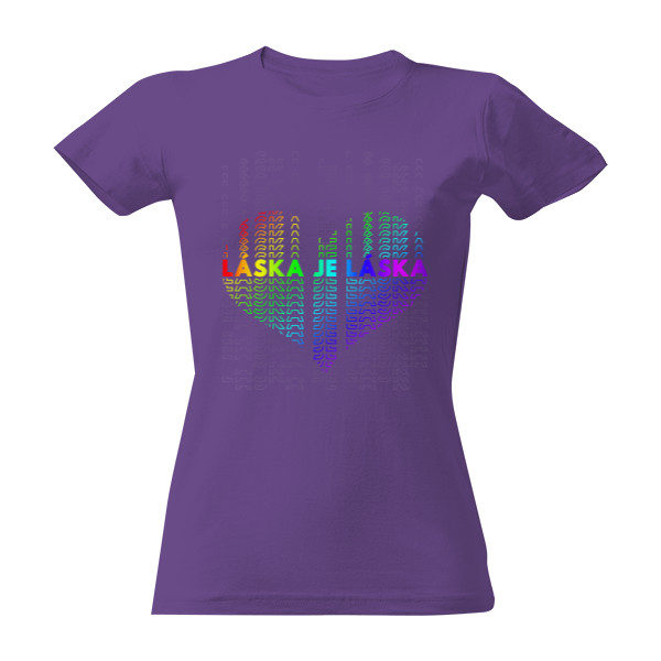 Tričko s potiskem Láska je láska