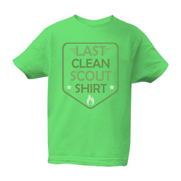Tričko s potiskem Last clean scout shirt