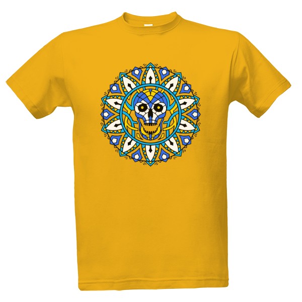 Tričko s potiskem Lebka 1 barevná 2