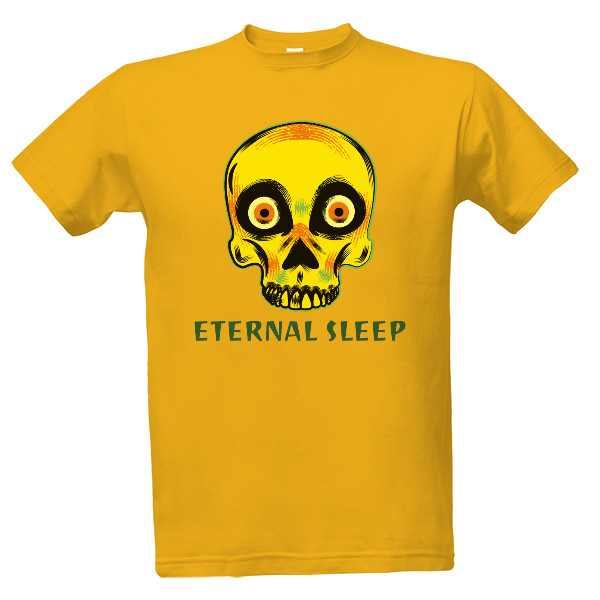 Tričko s potiskem Lebka - Eternal Sleep