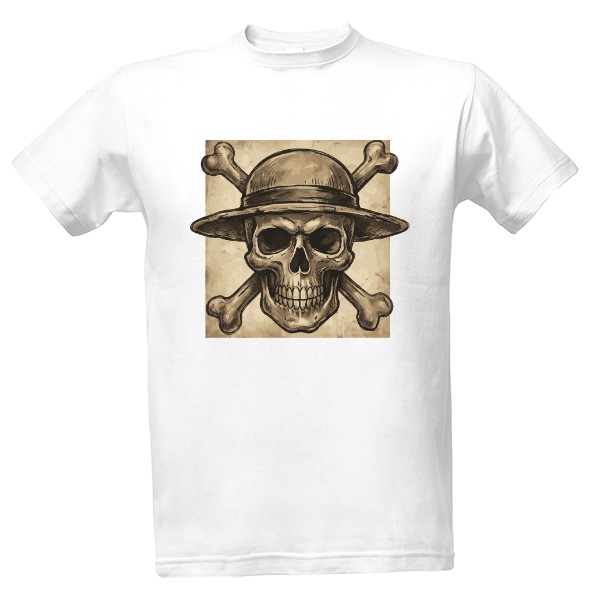 Tričko s potiskem Lebka