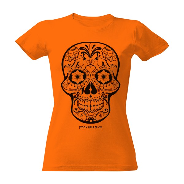 Tričko s potlačou Lebka trible