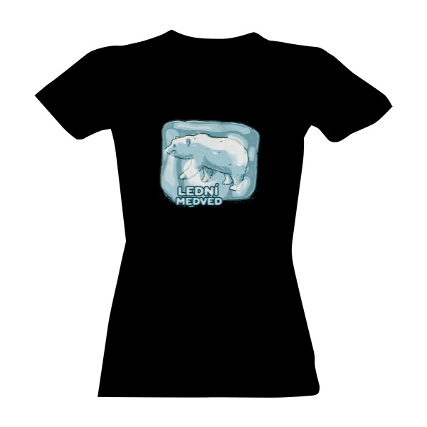 Tričko s potiskem Lední medvěd - Dámské